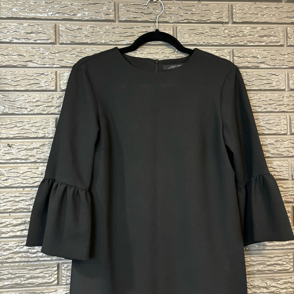 Formal Black Dress with Flowy Sleeves | Zara - Picture 2 of 5